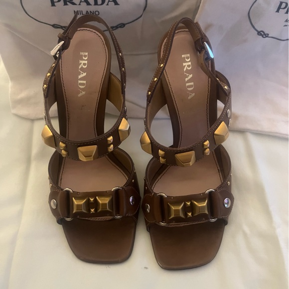 Authentic Prada studded sandal - Picture 2 of 11